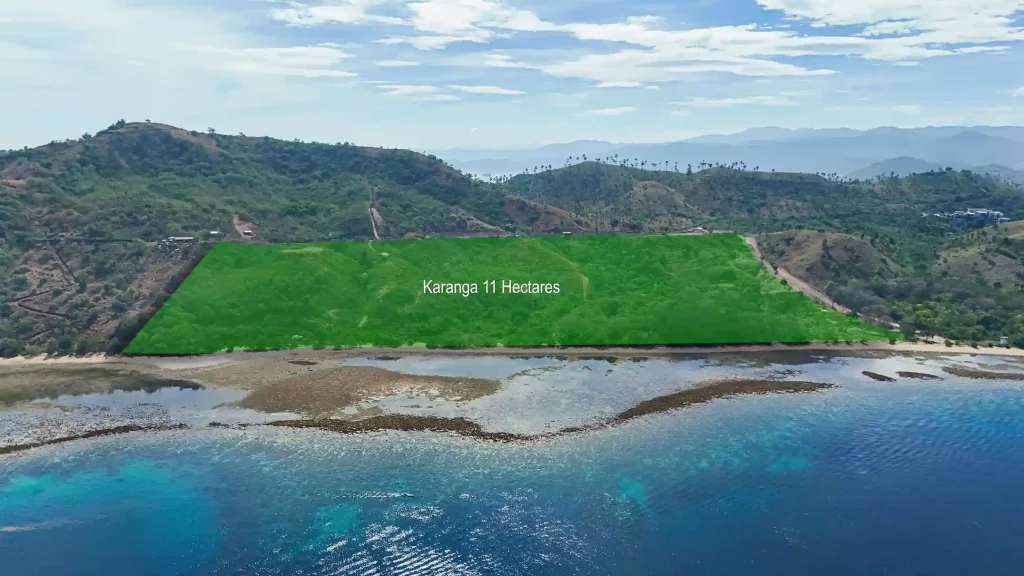 11 Hectare White Sand Beachfront – Karanga’s Prime Tourism Road Location